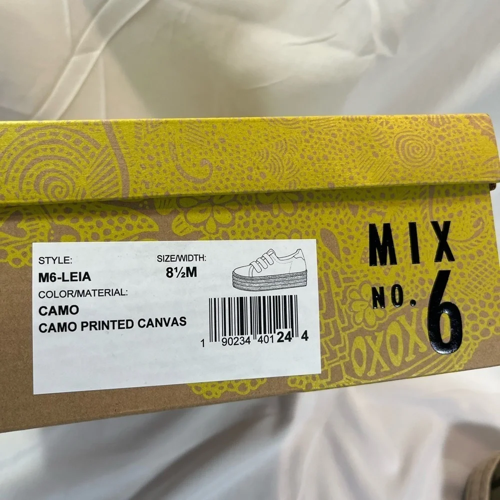 Mix No. 6–Camo Printed Canvas Espadrille Sneakers